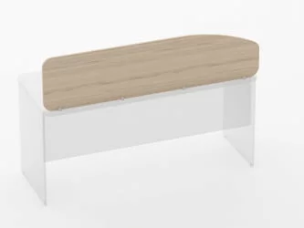 Экран разделительный Глассй 5.12.16 Бук светлый / Glassy