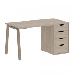 Стол письменный ХОМЕ ОФФИCЕ ВР.СП-3-138.4.А Дуб Аттик/Мокко металл / HOME OFFICE VR.SP-3-138.4.A