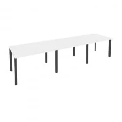 Стол переговорный (3 столешницы) ОНИКС О.МП-ПРГ-3.2 Белый Бриллиант/Антрацит / ONIX O.MP-PRG-3.2