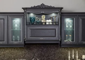 Шкаф для вытяжки Италия ЛД 275.980.000 Черный Дуб темный