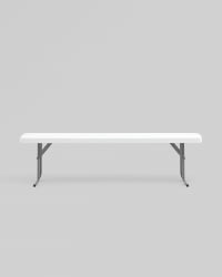 Скамейка складная 152*25*42 см белая