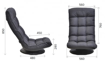 Геймерское кресло Еверпроф ДЖакс Ткань Черный / Everprof Jax