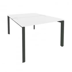 Рабочая станция на П-образном м/к ОНИКС О.МП-Д.РС-2.2.8 Белый Бриллиант/Антрацит / ONIX O.MP-D.RS-2.2.8