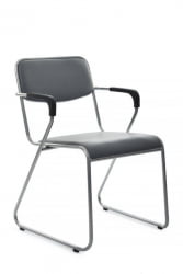 Кресло Никс Плус РCХ ОМКЛ-03 Серый/Металл окрашенный Хром / Nix Plus RCH OMKL-03