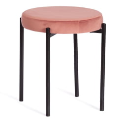 Мягкий стул REVO (mod. 7034) ткань/металл, 44 х 44 х 47 см, коралловый barkhat 15 /черный