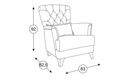 Кресло Ирис ТК 960 Коричневый Фибра 2885/5 Коричневые цветы
