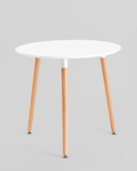 Стол круглый EAMES DST NEW D=80 белый