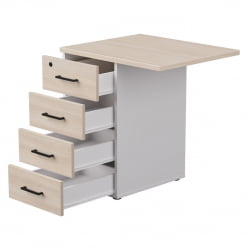 Тумба приставная с топом Everprof EVO 254Т2203 Дуб Соната Белый