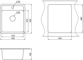 Мойка STANDART 4202 Белый