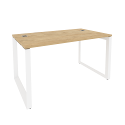 Стол рабочий руководителя на О-образном м/к ОНИКС О.МО-СРР-3.8 Тиквуд Светлый/Белый / ONIX O.MO-SRR-3.8