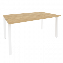 Стол переговорный (1 столешница) ONIX O.MP-PRG-1.4 Тиквуд Светлый/Белый