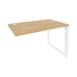 Стол-приставка на О-образном м/к к опорным элементам ОНИКС О.МО-СПР-2.7 Тиквуд Светлый/Белый / ONIX O.MO-SPR-2.7