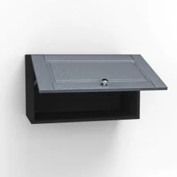 Шкаф кухонный 600 горизонтальный Мокка ЛД 274.710.000.164 Черный Дуб фактурный антрацит