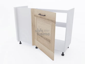 Стол под мойку угловой СМУ-120 правый, Дублин (1100*470*820) Дуб галифакс белый, 21675 