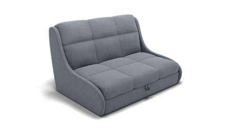 Диван Куба 700 (ЗР) Цвет фасада: Серый; Тип: Прямой; Материал фасада: Металл/Велюр