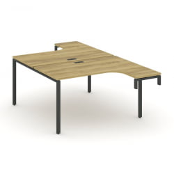 Рабочая станция-надставка на опорные тумбы CONCEPT CN.DSAN-002 Дуб Винченцо Черный