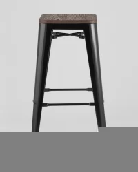 Стул барный TOLIX WOOD Черный