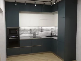 Глянцевый фартук (КОМПОЗИТ) KM 48