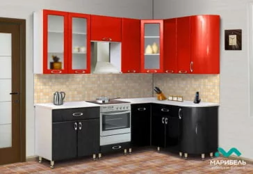 КУХОННЫЙ ГАРНИТУР «МЫЛО 128» 2,4 х 1,5 м 15209