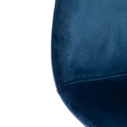 Стул BREEZE (mod. 4724) вельвет/металл, 44 х 53 х 87 см, Blue (синий) HLR63 / черный