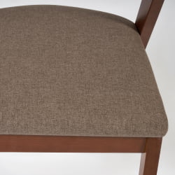 Стул мягкое сидение VERSA (Верса) каркас бук, сиденье ткань, 54,5*56*74см, Коричневый