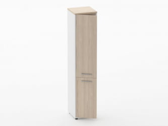 Шкаф 4 узкий закрытый Deka 10.19.15Л Туя/Белый