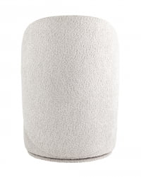 Пуф Лореен вращающийся букле Светло-серый / Loreen