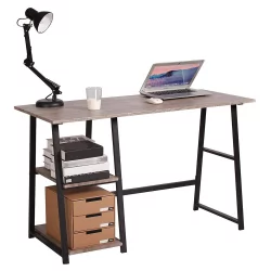 Письменный стол с полками BRABIX LOFT CD-006 Мореный дуб