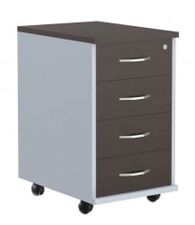 Тумба офисная IMAGO ТМ-4.А Венге Магия Металлик