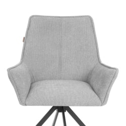 Кресло Murano/Мурано опора 360, велюр/букле (HYP), светло-серый