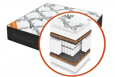 Матрас MEGA MULT кокос ППУ 20 MultiPocket Gray Night (Berhouse) Размер: 2000х2000 мм 