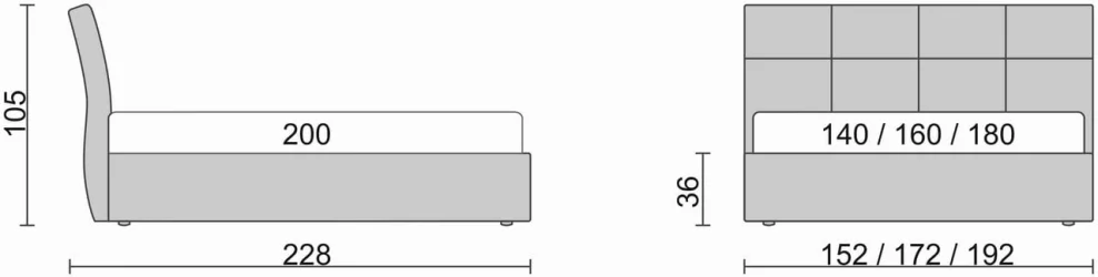 Кровать Visconti Бежевый\Коричневый