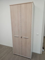 Шкаф для одежды 4 широкий Deka 10.19.301 Дуб Сантана светлый/Белый