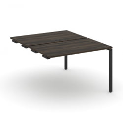 Двойной стол-приставка к опорным тумбам/шкафам CОНCЕПТ CН.ДСПР-002 Дуб Мали Антрацит / CONCEPT CN.DSPR-002