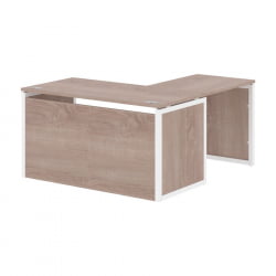 Стол письменный угловой левый XTEN-QP XQPCT 1415H L Дуб Сонома Белый