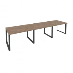 Стол переговорный (3 столешницы) ОНИКС О.МО-ПРГ-3.2 Дуб Аризона/Антрацит / ONIX O.MO-PRG-3.2