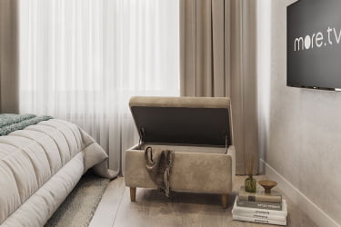 Пуф Чарли 2 ПМ-004.2 капучино (велюр) / PM-004.2