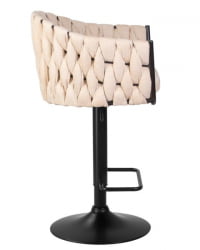 Стул барный ДОБРИН ЛЕОН (бежевая ткань (ЛАР 275-1)) 2 шт / DOBRIN LEON (LAR