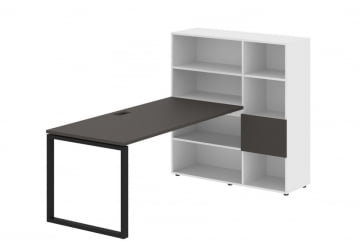 Рабочая станция ЕДИС ЕКРСТ 1217 Мокко Черный Белый / EDIS EQRST