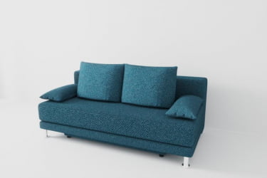 Диван прямой Стандарт (Berhouse) Цвет фасада: Азур; Тип: Прямой; Материал фасада: Рогожка