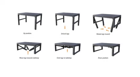 Столик Lyon rattan table Графит Столик Lyon rattan table Графит