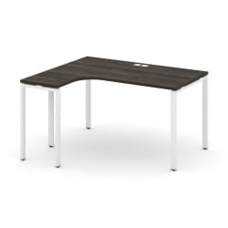 Стол эргономичный левый CОНCЕПТ CН.СА-001(Л) Дуб Мали Белый / CONCEPT CN.SA-001(L)