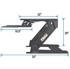 Регулируемая подставка на стол для монитора и ноутбука ERK-CV-PRO36B Черная