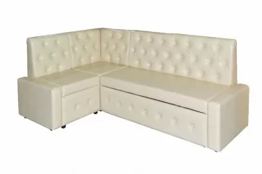 Диван с пластиковыми ножками Зефир Комбинация 2 Остин Крем