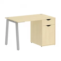 Стол письменный ХОМЕ ОФФИCЕ ВР.СП-3-118.1.А Клен/Серый металл / HOME OFFICE VR.SP-3-118.1.A