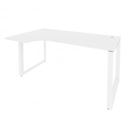 Стол эргономичный левый на О-образном м/к ONIX O.MO-SA-1L Белый Бриллиант