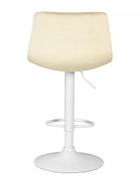 Стул барный ДОБРИН ТАИЛОР ВХИТЕ (бежевый велюр (МДЖ9-10)) 2 шт / DOBRIN TAILOR WHITE (MJ9-10))