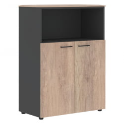 Шкаф с глухими малыми дверьми JAY JMC 85.3 Дуб Каньон Антрацит