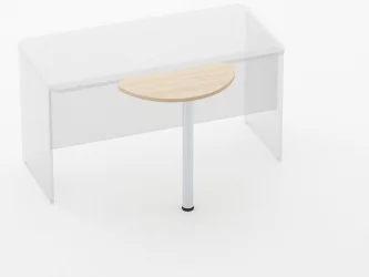 Приставка-полукруг Глассй 2.14 Орех / Glassy