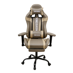 Кресло 896 KINGQUEEN, цвет светло-серый/бежевый 896-lgray-beige